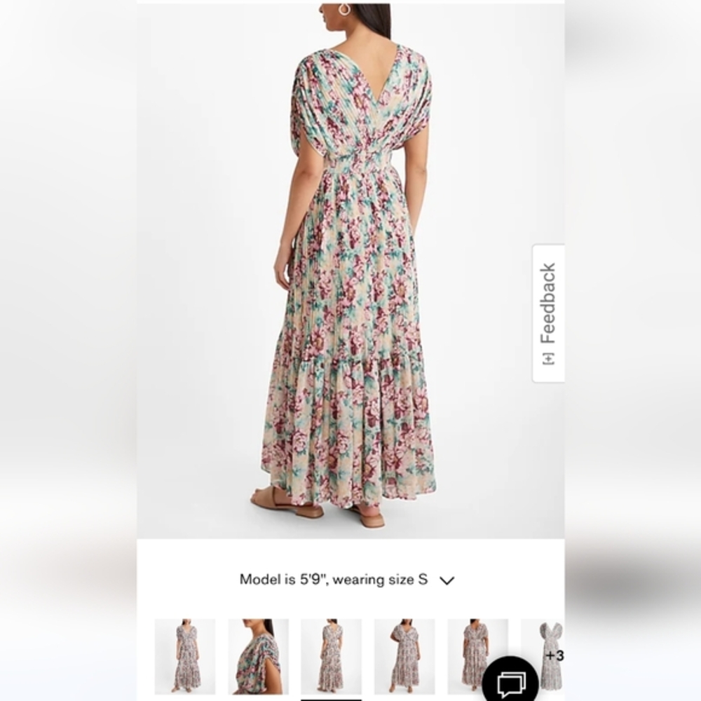 EXPRESS MAXI FLORAL DRESS SIZE XL